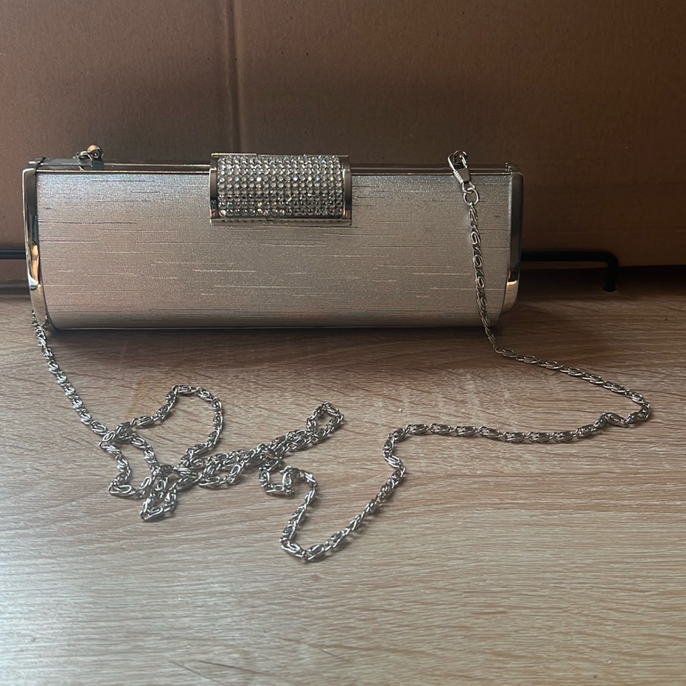 Silver Evening Clutch Bag New Never Used